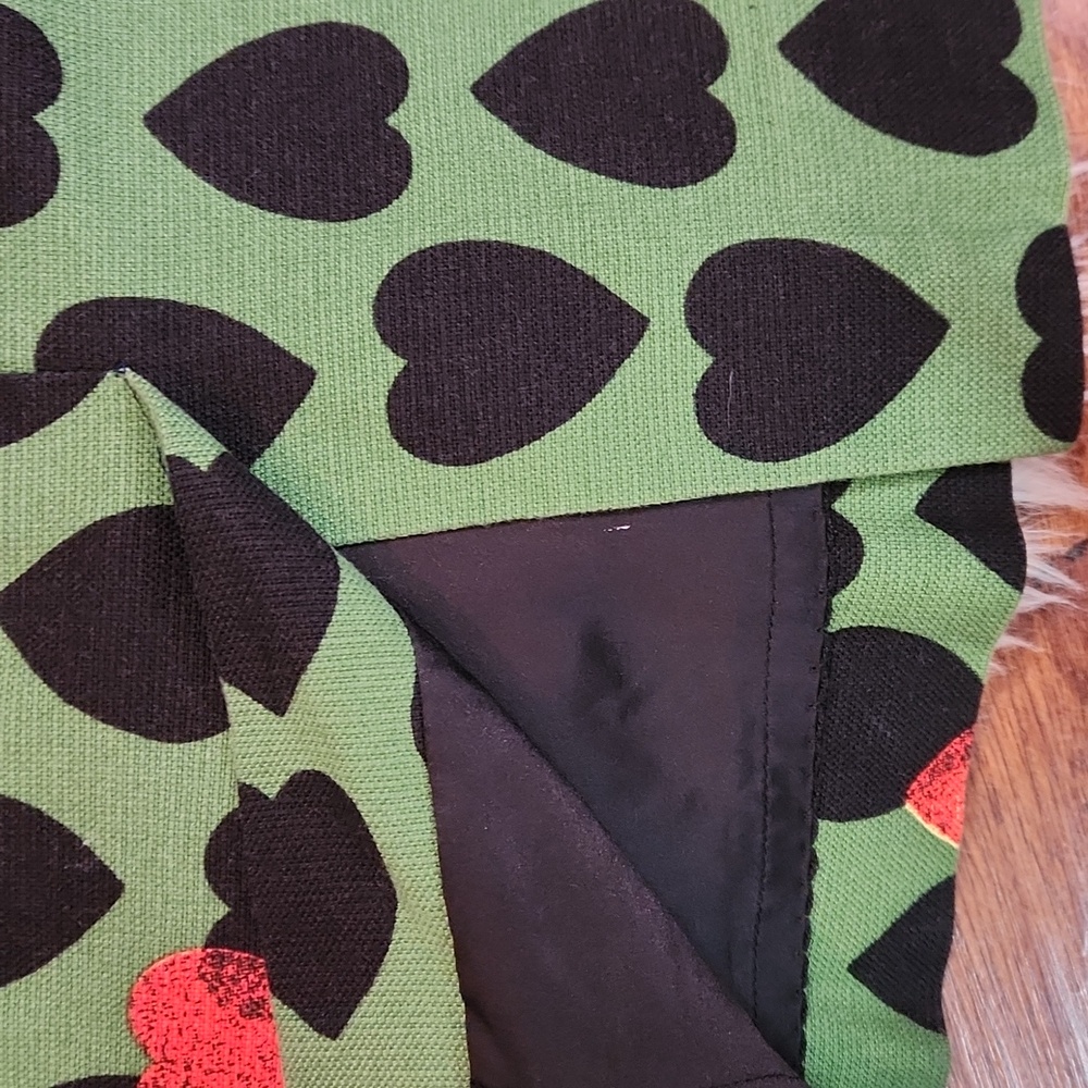 Anthropologie Maeve Heartstamp Pencil Skirt - Picture 3 of 6
